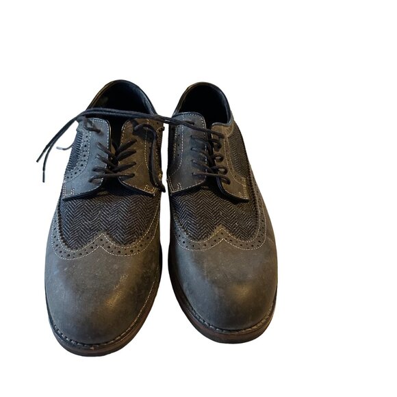 GH Bass & Co gray loafer Oxford Bass-Will leather and fabric size 10.5 M main image 4